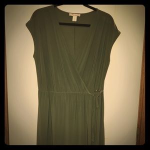 WHBM green dress large
